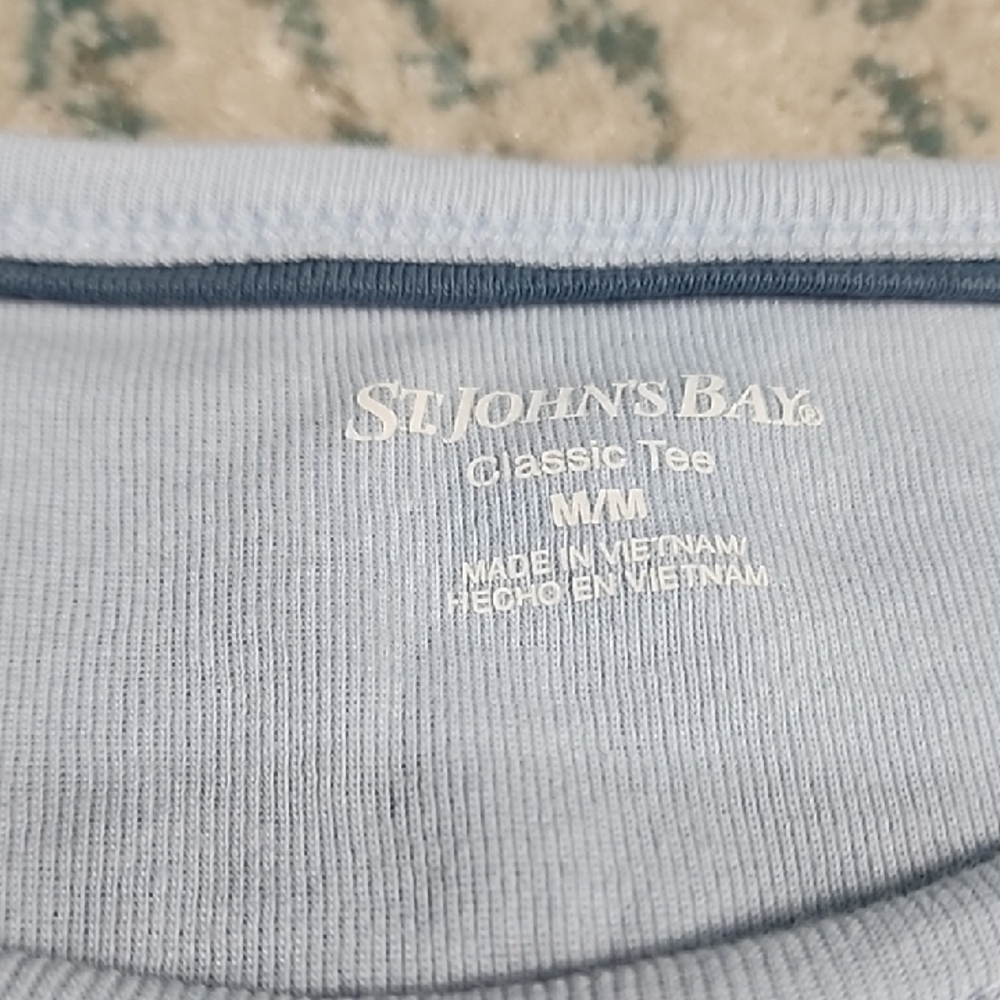 St. John's Bay Light Blue Long Sleeve Tee